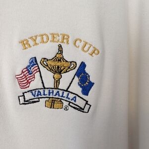 Ryder Cup Golf Collectible Classic White Polo By Cutter & Buck- Size XL